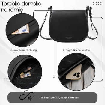 Torebka damska skórzana listonoszka na ramię Paolo Peruzzi