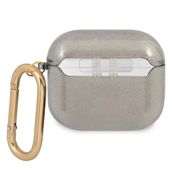 Guess GUA3UCG4GK AirPods 3 coverczarny/black Glitter Collection