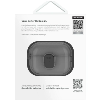 Etui UNIQ Glase Pro do AirPods Pro 2 - czarne