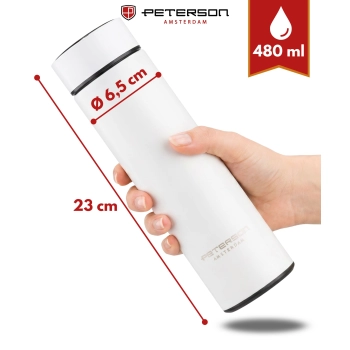 Termos z termometrem do kawy herbaty wyświetlacz LED 480 ml