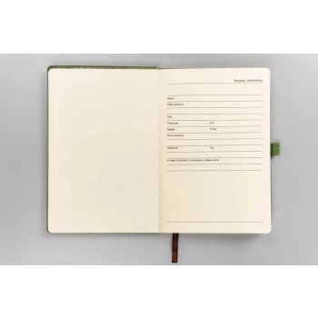 Notatnik notes planer zeszyt A5 Peterson organizer planner w linie z gumką