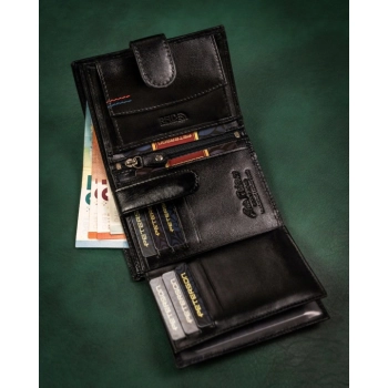Peterson zestaw portfel+pasek PTN 1542L-135-HK-BW
