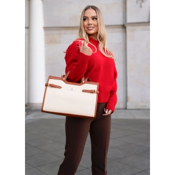 Torebka klasyczna damska na ramię pojemna duża shopper a4 Peterson modna