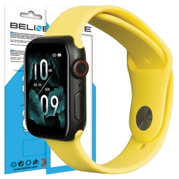 Beline pasek Apple Watch Silicone42/44/45/49mm żółty /yellow