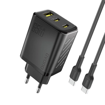 Ładowarka sieciowa Dudao A29C 65W GaN + kabel USB-C - czarna
