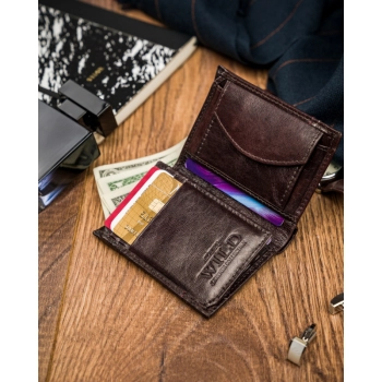 Portfel męski skórzany N20191-VTK-D BROWN