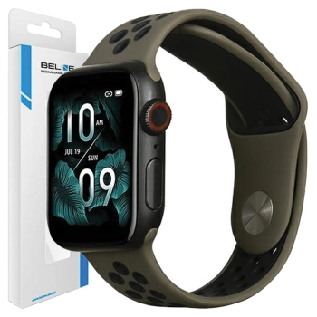 Beline pasek Apple Watch Sport Silicone38/40/41mm brązowo-czarny brown/black