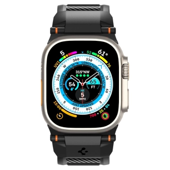 SPIGEN RUGGED ULTRA BAND APPLE WATCH 4 / 5 / 6 / 7 / 8 / 9 / SE / ULTRA 1 / 2 (42 / 44 / 45 / 49 MM) MATTE BLACK