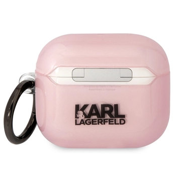 Karl Lagerfeld KLA3HNCHTCP Airpods 3cover różowy/pink Ikonik Choupette