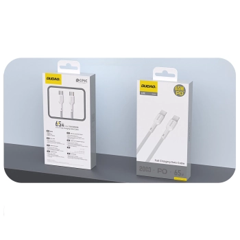Kabel Dudao L9C 65W USB-C - USB-C 1m - biały
