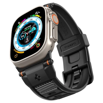 SPIGEN RUGGED ULTRA BAND APPLE WATCH 4 / 5 / 6 / 7 / 8 / 9 / SE / ULTRA 1 / 2 (42 / 44 / 45 / 49 MM) MATTE BLACK