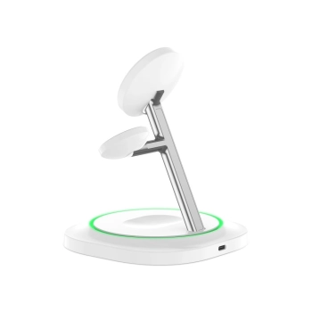 TECH-PROTECT QI15W-A46 3IN1 MAGNETIC MAGSAFE WIRELESS CHARGER WHITE