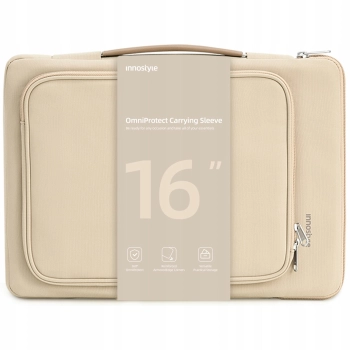 INNOSTYLE TORBA NA LAPTOPA 15 6 16 WODOODPORNA ETUI CASE OMNIPROTECT BEŻOWA