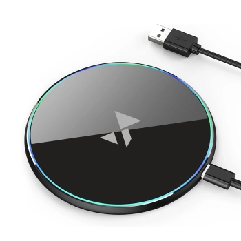 Ładowarka indukcyjna Wozinsky WLI-01Y 15W Qi z kablem USB-C - czarny