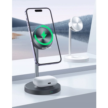 MCDODO STACJA DOKUJĄCA ŁADOWARKA INDUKCYJNA 2W1 DO MAGSAFE IPHONE AIRPODS