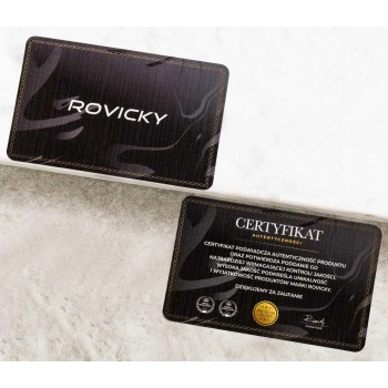 Portfel skórzany męski Rovicky RFID antykradzieżowy pojemny na prezent