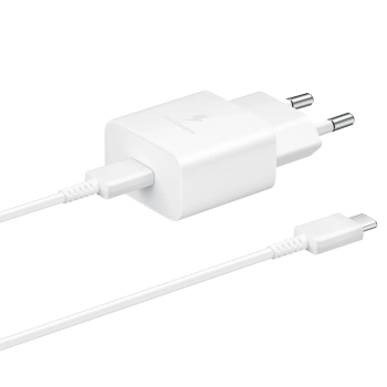 Ład. siec. Samsung EP-T1510XW 15WFast Charge + kabel USB-C/USB-C biały/white