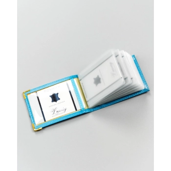 Etui na karty skórzane 301-BL-BLUE