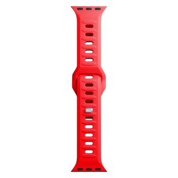 42/44/45/46/49 mm Red (big) - 3mk Silicone Watch Strap for Apple