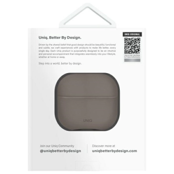 UNIQ etui Lyden DS AirPods 4 szary/flint grey