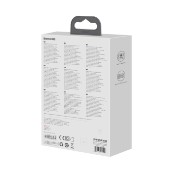 Ładowarka sieciowa GaN5 Baseus CCGP110201 HUB HDMI 2x USB-C / USB-A / HDMI 4K 30Hz 1,5m - czarna + kabel USB-C - USB-C 100W 1m