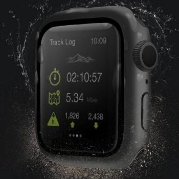 UNIQ etui Nautic Apple Watch Series 7/8/9 45mm czarny/black