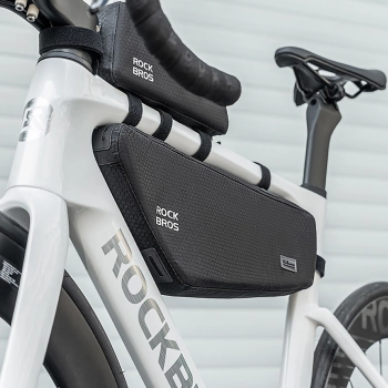 Torba rowerowa Rockbros na ramę pod rurę górną 2,9l - czarna