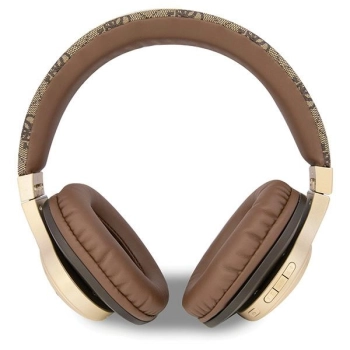 Guess słuchawki nauszne BluetoothGUBH604GEMW brązowy/brown 4G Script