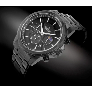 Zegarek Męski Giewont Chronograph Sapphire Czarny GW9460-B1