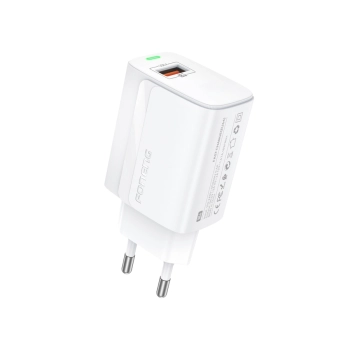 FONENG ładowarka sieciowa EU64 18W 1xUSB QC3.0 + kabel Lightning Biały