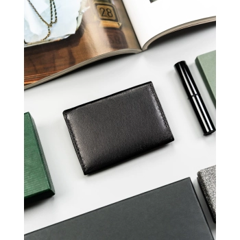 Portfel męski mały slim wallet skóra naturalna cienki skórzany zatrzask