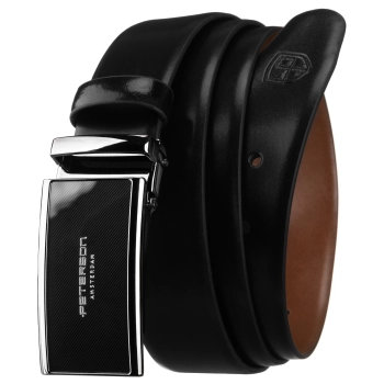 Pasek skórzany męski do spodni skóra 2x klamra zestaw 4w1 Peterson pas