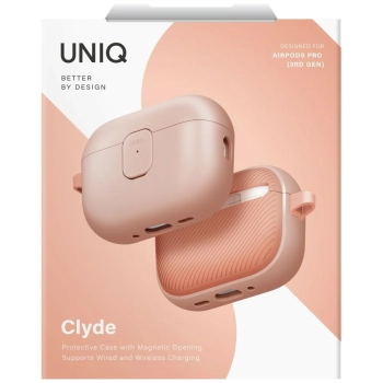 Etui UNIQ Clyde do AirPods Pro 3 gen     różowy