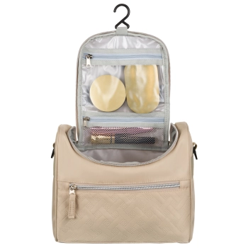 Kosmetyczka damska kuferek PETERSON® skórzana elegancka