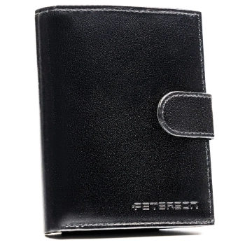 Portfel męski elegancki skórzany klasyczny Peterson z RFID STOP na prezent
