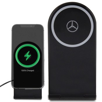Mercedes składana ład. indukcyjna2w1 MEMFBGSLK 15W czarny/black Silver Star MagSafe