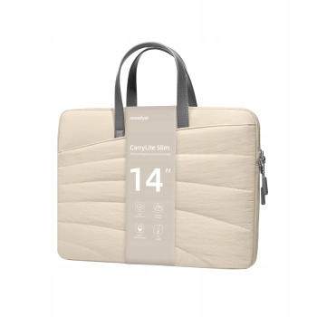 INNOSTYLE DAMSKA TORBA NA LAPTOPA 13 14 WODOODPORNA CARRYLITE SLIM BEŻOWA