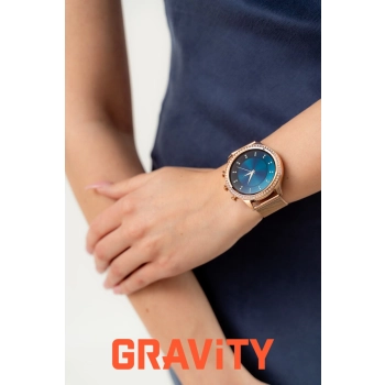 Smartwatch Gravity Różowe Złoto Pasek i Bransoleta GT5-7