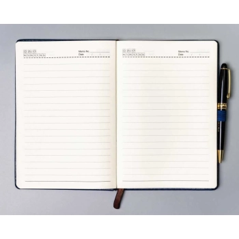 Notes organizer notatnik z gumką A5 planer w linie Peterson elegancki