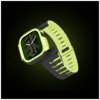 Pasek+etui Skinarma Gemini do Apple      Watch 42mm niteglow