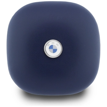 Słuchawki Bluetooth TWS BMW Leather      Metal Logo ENC granatowy