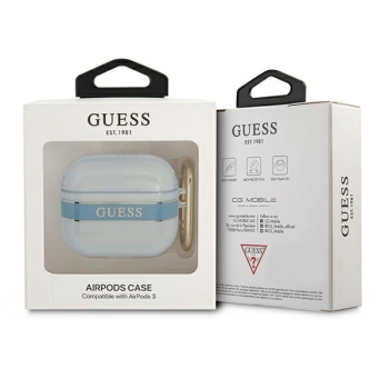 Guess GUA3HHTSB AirPods 3 coverniebieski/blue Strap Collection