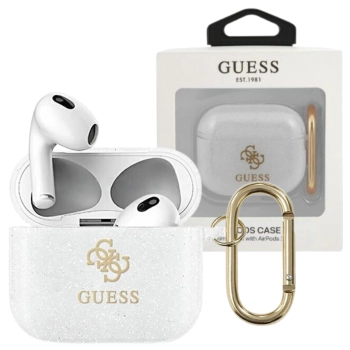 Guess GUA3UCG4GT AirPods 3 coverTransparent Glitter Collection