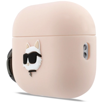 Etui Karl Lagerfeld Silicone Chaupette   Head 3D do AirPods Pro 3 różowy