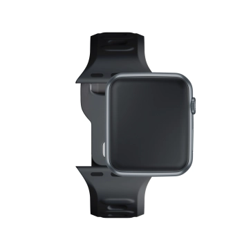 38/40/41/42 mm Black (small) - 3mk Silicone Watch Strap for Apple