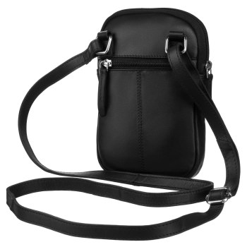 Torebka damska skórzana na ramię elegancka czarna elegancka
