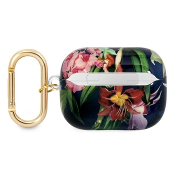 Guess GUAPHHFLB AirPods Pro coverniebieski/blue Flower Strap Collection
