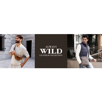 Skórzana, męska torba na ramię - Always Wild