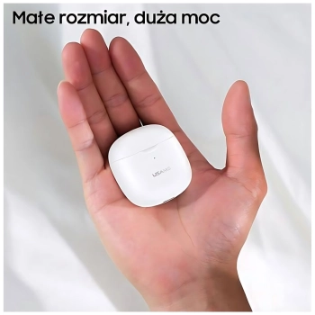 USAMS Słuchawki Bluetooth 5.0 TWS IA series bezprzewodowe biały/white BHUIA02 (US-IA04)
