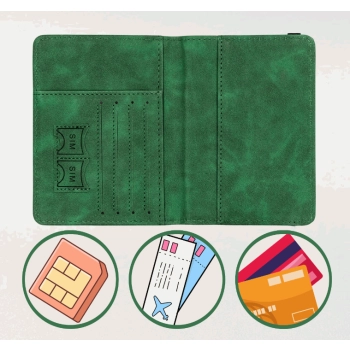 Etui na karty, paszport i dokumenty ze skóry, eleganckie